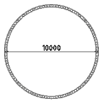 krug 10m kres Коло з радіусних ферм ø10м